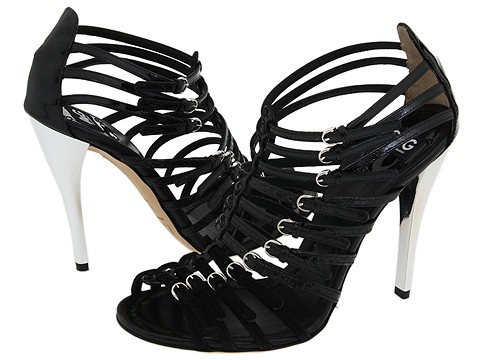 D&G Dolce & Gabbana - Lucinda Multi Strap Sandal (Black) - Footwear