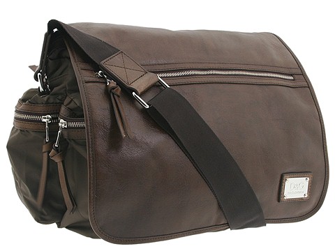 D&G Dolce & Gabbana - Nylon Messenger Bag (Light Brown) - Bags and Luggage