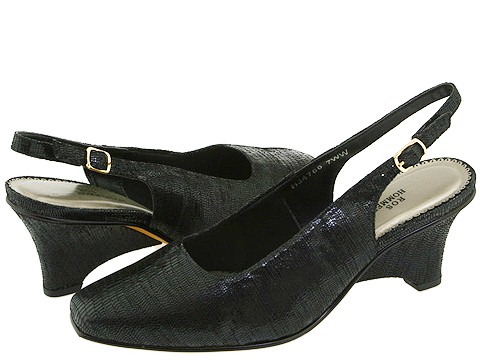 Ros Hommerson - Summer (Black Lizard Print Leather) - Footwear