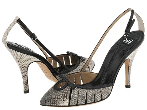 D&G Dolce & Gabbana - Annie (Black/Sabbia) - Footwear
