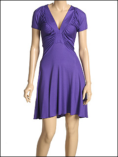 Just Cavalli - Ribbed Jersey Dress (Purple) - Apparel