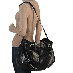 Francesco Biasia - Allison - Medium Double Handleshoulder Bag (Black) - Bags and Luggage