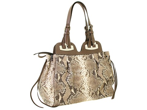 Francesco Biasia - Ella - Large Double Handle Tote (Roccia (Python Print)) - Bags and Luggage