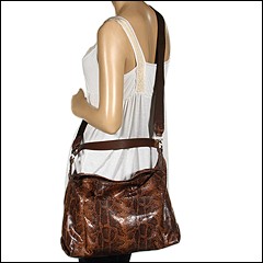 Furla Handbags - Beth Sacca Piccola (Cognac/Charcoal) - Bags and Luggage