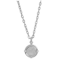 D&G Dolce & Gabbana - ID G Necklace (Silver) - Jewelry