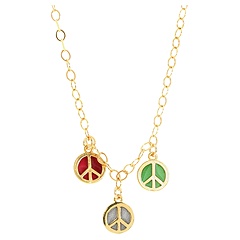 Peace, Love, Happiness 3x Necklace by Jessica Elliot at Zappos.com