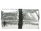 Donald J Pliner Handbags - Finesse Clutch - Whipsnake (Silver) - Accessories,Donald J Pliner Handbags,Accessories:Handbags:Clutch