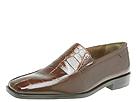 Stacy Adams - Adesso (Cognac Buffalo With Croco Print Leather) - Men's,Stacy Adams,Men's:Men's Dress:Slip On:Slip On - Exotic