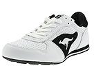 KangaROOS - Sprint LEW (leather) (White/Black) - Women's,KangaROOS,Women's:Women's Athletic:Classic
