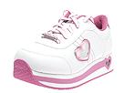 Skechers Kids - Loves-Heart Throb (Youth) (White/Hot Pink Heart) - Kids,Skechers Kids,Kids:Girls Collection:Children Girls Collection:Children Girls Athletic:Athletic - Lace Up