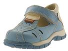 Petit Shoes - 43539 (Infant/Children) (Blue/Tan Trim) - Kids,Petit Shoes,Kids:Boys Collection:Infant Boys Collection:Infant Boys First Walker:First Walker - Hook and Loop