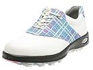 Ecco - Women's Golf Spikeless Plaid (White/Danube/Plum) - Women's,Ecco,Women's:Women's Athletic:Golf