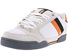 etnies - Roscoe (White/Orange/Black Synthetic with Mesh) - Men's,etnies,Men's:Men's Athletic:Skate Shoes