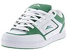 Lakai - Recon (White/Green Leather) - Men's,Lakai,Men's:Men's Athletic:Skate Shoes
