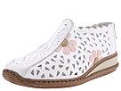 Buy discounted Rieker - 44370 (White Leather) - Women's online.
