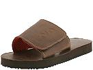 Polo Ralph Lauren Kids - Boardwalk Slide (Youth) (Brown/Red Crazy Horse Leather) - Kids,Polo Ralph Lauren Kids,Kids:Boys Collection:Youth Boys Collection:Youth Boys Sandals:Sandals - Beach