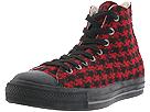 Converse - All Star Luxe Hounds Tooth Hi (Red/Black/Charcoal) - Men's