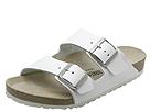 Birkenstock - Arizona (White Leather) - Men's,Birkenstock,Men's:Men's Casual:Casual Sandals:Casual Sandals - Slides