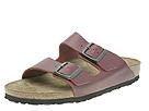 Birkenstock - Arizona (Bordeaux Soft Gloss Leather) - Men's,Birkenstock,Men's:Men's Casual:Casual Sandals:Casual Sandals - Slides