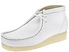 Buy Clarks - Wallabee Boot - Mens (White Perfed Leather) - Men's, Clarks online.