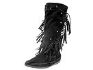 Minnetonka - Tall Fringed Boot (Black Suede) - Women's,Minnetonka,Women's:Women's Casual:Casual Boots:Casual Boots - Mid-Calf