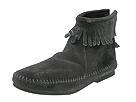 Minnetonka - Back Zipper Boot (Black Suede) - Women's,Minnetonka,Women's:Women's Casual:Casual Boots:Casual Boots - Ankle