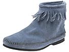 Minnetonka - Back Zipper Boot (Storm Blue Suede) - Women's,Minnetonka,Women's:Women's Casual:Casual Boots:Casual Boots - Ankle