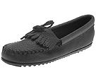 Minnetonka - Deerskin Soft-T (Black Deerskin) - Women's,Minnetonka,Women's:Women's Casual:Loafers:Loafers - Kiltie