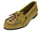 Minnetonka - Deerskin Thunderbird Crepe Sole (Natural) - Women's,Minnetonka,Women's:Women's Casual:Loafers:Loafers - Kiltie