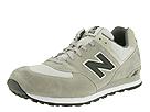 New Balance Classics - M574 - Suede & Mesh (Gray/Gray+Black Herringbone) - Men's,New Balance Classics,Men's:Men's Athletic:Classic