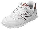 Buy discounted New Balance Classics - M574 - Full Grain Leather (White/Red) - Men's online.