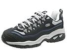 Skechers Work - Energy - Vexed (Navy Leather/Grey Trim) - Men's,Skechers Work,Men's:Men's Casual:Steel Toe