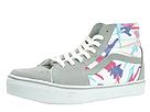 Vans - SK8-Hi (Mid Grey/White/80s Print) - Men's,Vans,Men's:Men's Athletic:Skate Shoes