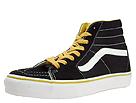 Vans - SK8-Hi (Black/Mineral Yellow Canvas/Synthetic) - Men's,Vans,Men's:Men's Athletic:Skate Shoes