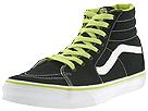 Vans - SK8-Hi (Black/Lime Punch) - Men's,Vans,Men's:Men's Athletic:Skate Shoes