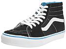 Vans - SK8-Hi (Black/Mosaic Blue) - Men's,Vans,Men's:Men's Athletic:Skate Shoes