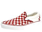 Buy Vans - Classic Slip-On Core Classics (Red &amp; Wht Checkerboard/Wht) - Men's, Vans online.