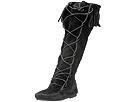 Buy Minnetonka - Front Lace Hardsole Boot (Black Suede) - Women's, Minnetonka online.