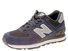 New Balance Classics - W574 - Suede & Mesh (Navy/Silver) - Women's