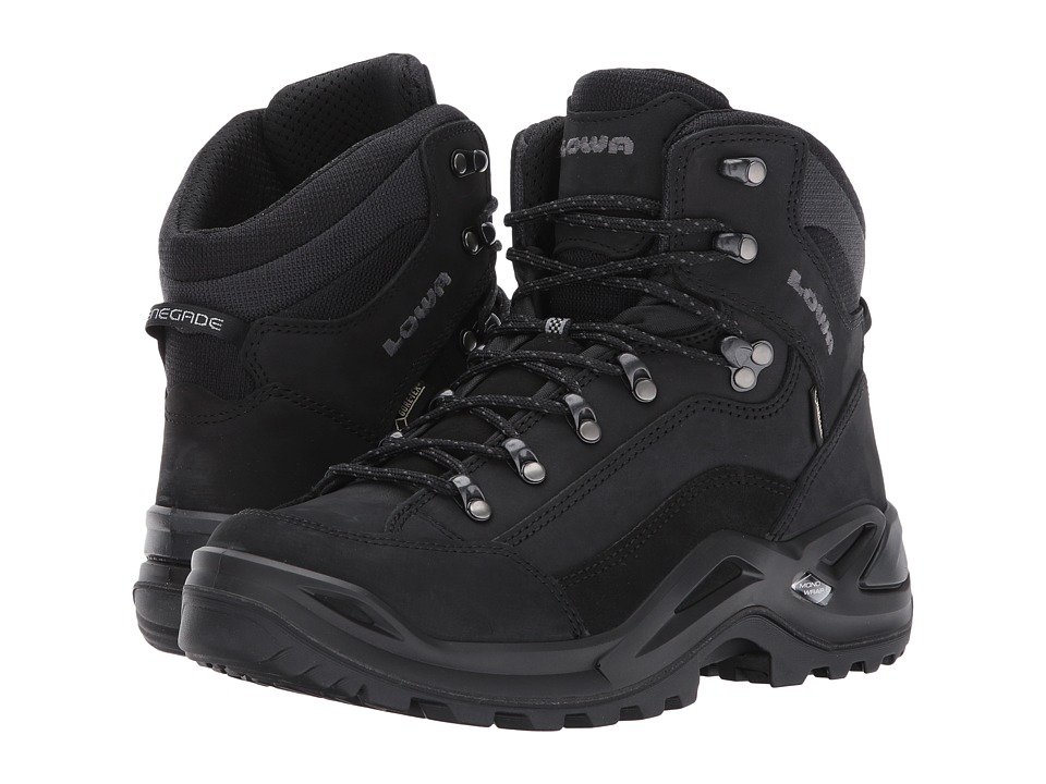 Zappos Lowa - Renegade GTX Mid (BlackBlack) Men's Hiking Boots ...