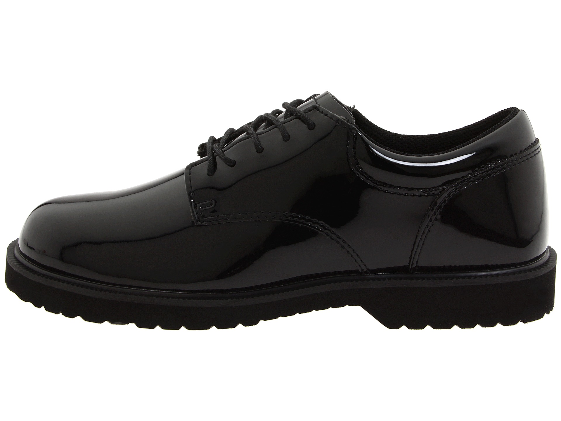 Bates Footwear High Gloss Uniform Oxford - Zappos Free Shipping ...