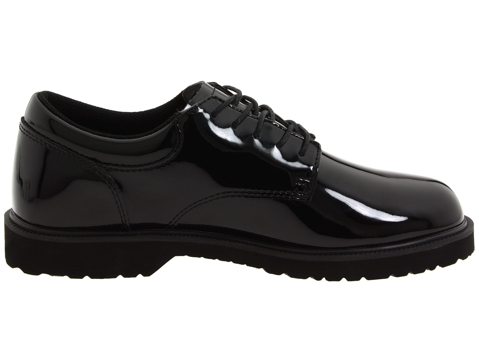 Bates Footwear High Gloss Uniform Oxford - Zappos Free Shipping ...