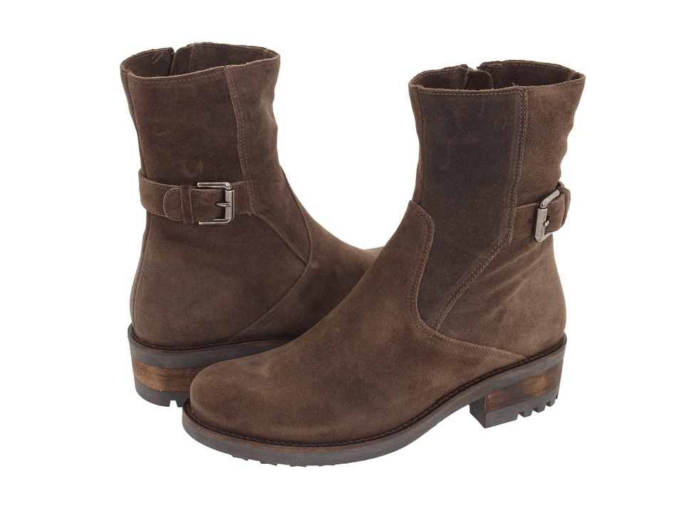 La Canadienne Camilla (Stone Oiled Suede) Women's Zip Boots