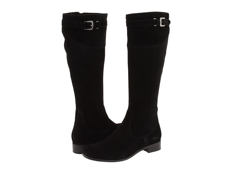La Canadienne Shane (Black Suede) Women's Zip Boots