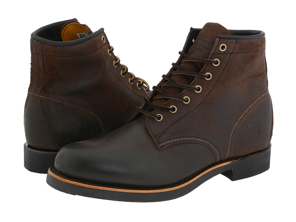 Frye Arkansas Mid Lace (Brown Oiled Suede) Men