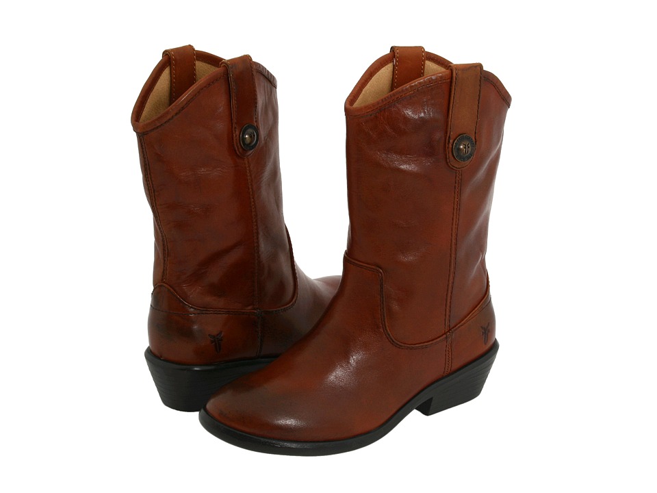 Frye Kids Melissa Button (Toddler/Little Kid/Big Kid) (Cognac) Girls Shoes