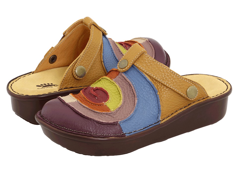 Spring Step Lollipop (Purple Multi Leather) Women's Clogs/Mule Shoes