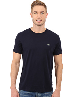 Lacoste Short-Sleeve Pima Jersey Crewneck T-Shirt Navy