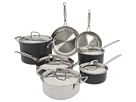 Cuisinart - MultiClad Unlimited 12-Piece Cookware Set (Black) - Home