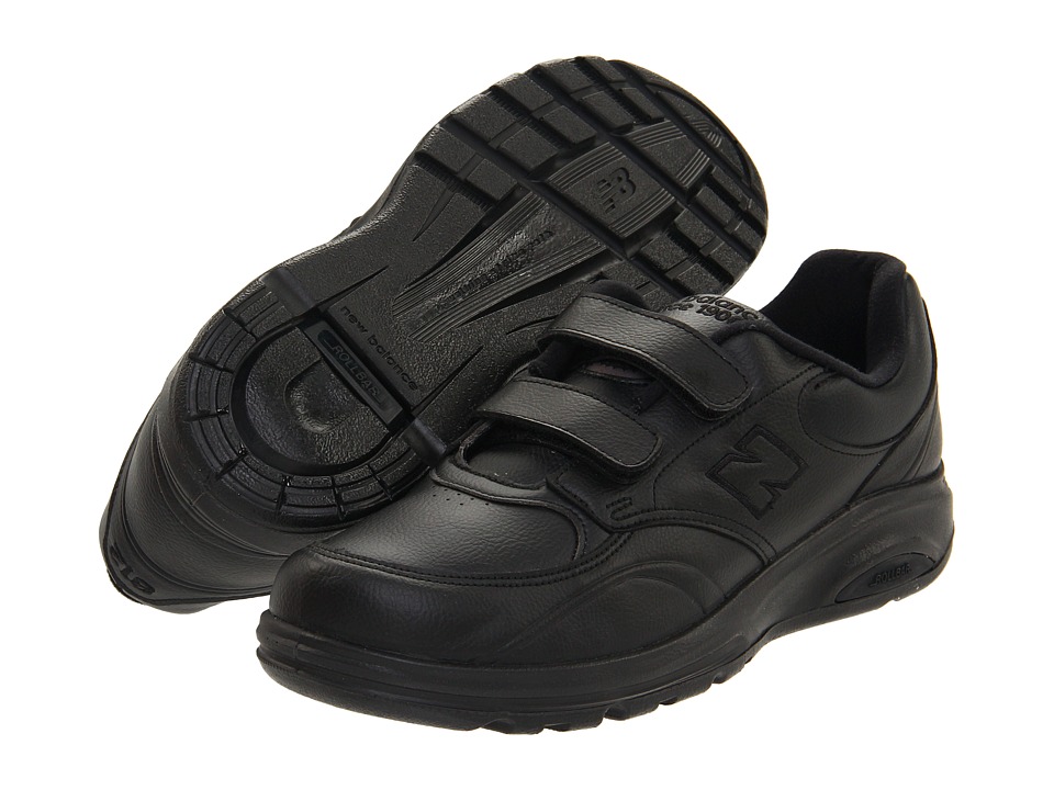 New Balance - MW812 Hook-and-Loop (Black) Men's Walking Shoes
